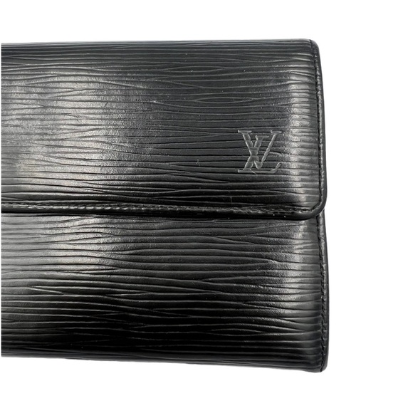 LOUIS VUITTON Epi Long Wallet Black - Picture 4 of 10